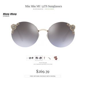 MIU MIU MANIÈRE EYEWEAR WITH PEARLS